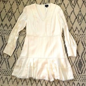 BARDOT size 10 white flare dress